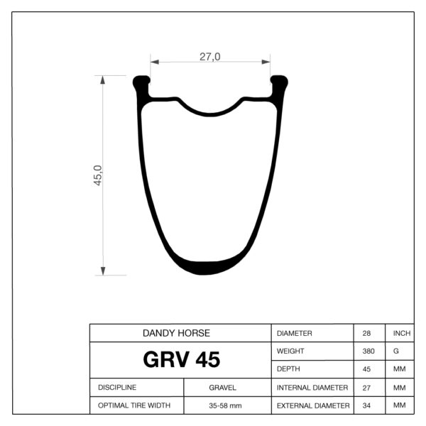 grv 45 startowe karbonowe koŁa gravelowe aero